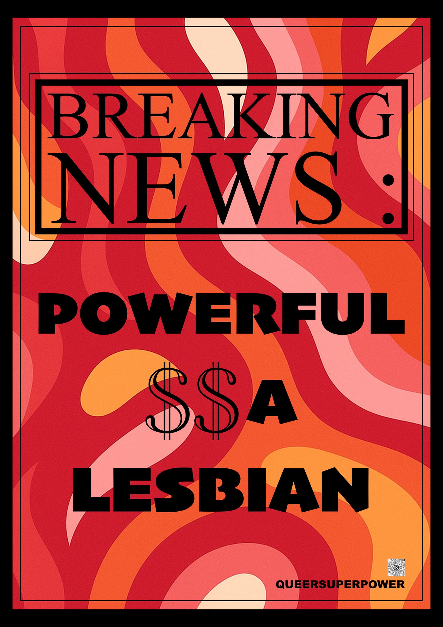 Poster " Powerful Lesbian"