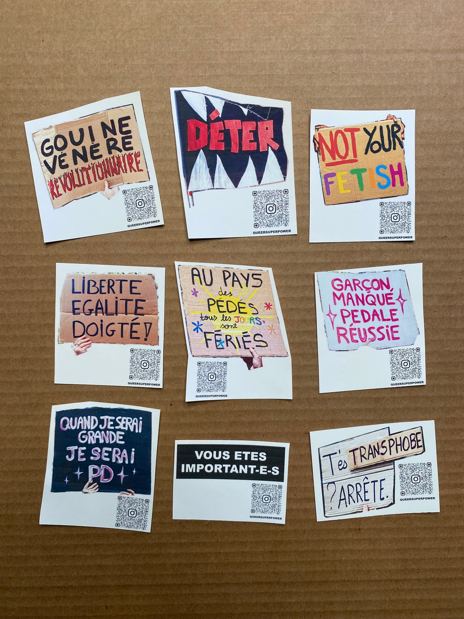 Les Stickers (lot de 9)